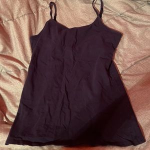 camisole top with bra attached